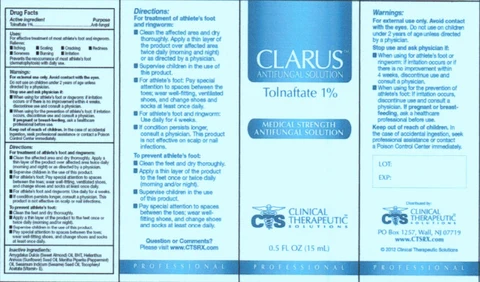 CLARUS Antifungal packaging