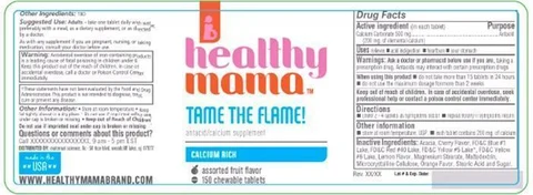 healthy mamaTAME THE FLAME packaging