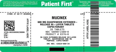 MUCINEX packaging