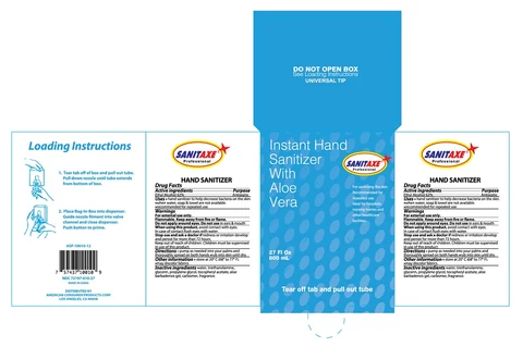 SANITAXE 27 OZ INSTANT HAND SANITIZER WITH ALOE VERA 포장