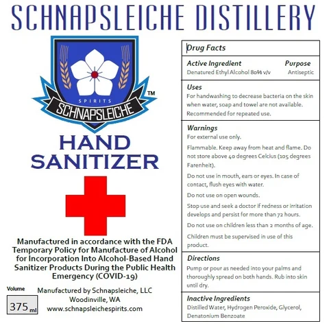 Hand Sanitizer packaging