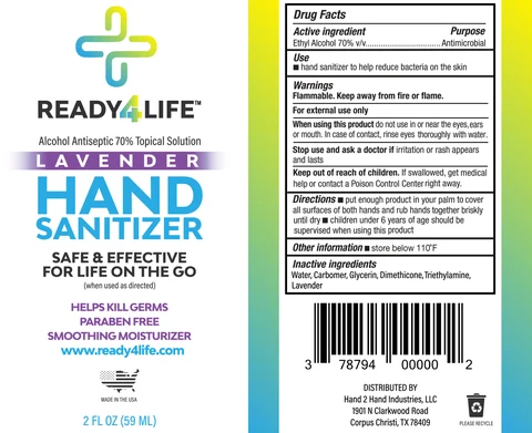 Ready4Life Hand Sanitizer Gel Lavender 포장