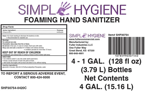 Simple Hygiene foaming hand Sanitizer 62 포장