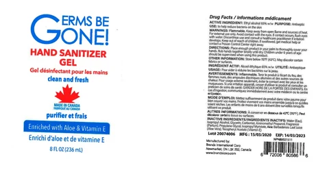Hand Sanitizer packaging