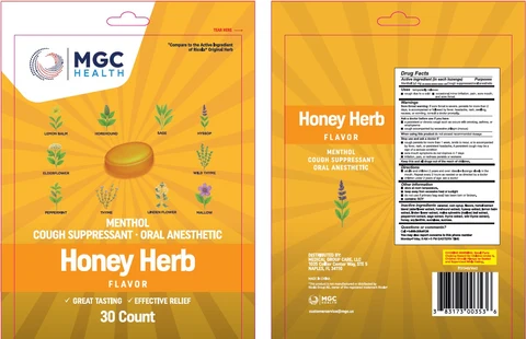 MGC Health Cough DropsHoney Herb 포장