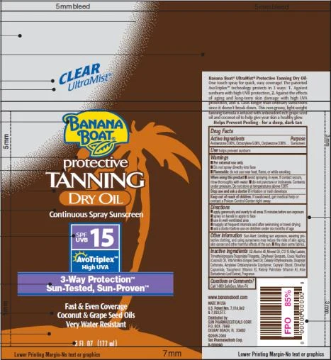 Banana Boat Protective Dry SPF 15 포장