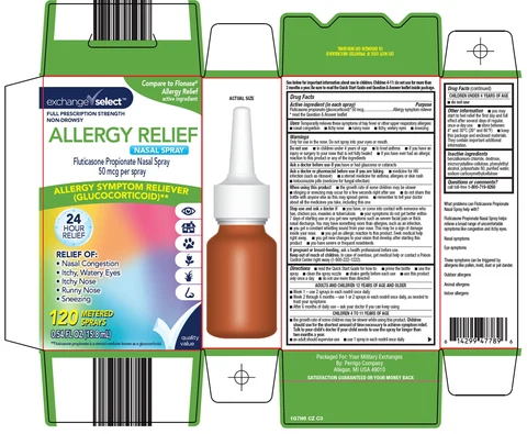 exchange select allergy relief packaging