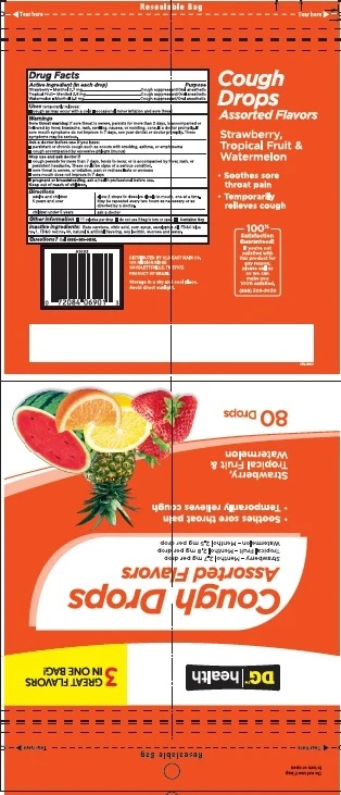 Cough Drops Dollar General Assorted Flavors 80ct 포장