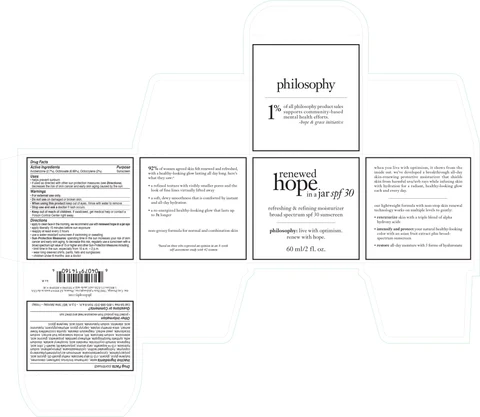 renewed hope in a jar spf 30 포장