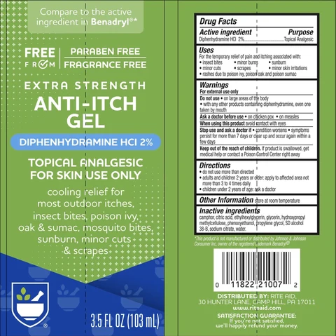 Rite Aid Anti-Itch packaging