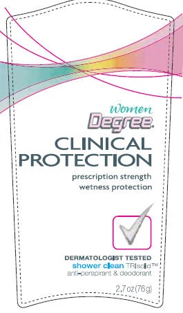 Degree Clinical Protection Shower CleanAntiperspirant and Deodorant 포장