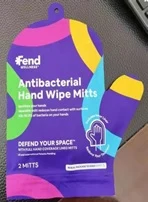 Antibacterial Hand Wipe Mitts 포장