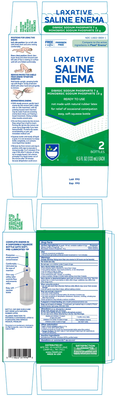 RITE AID LAXATIVE SALINE LAXATIVE 포장
