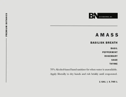 AMASS Basilisk Breath Hand Sanitizer Serum 포장