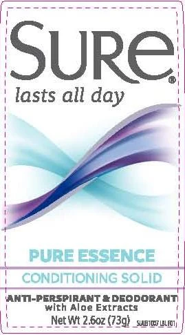 Sure Conditioning Solid Pure Essence 포장