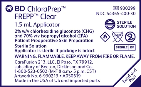 ChloraPrep One-Step packaging