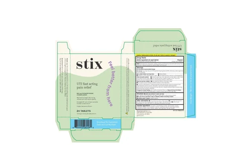 Stix Maximum Strength Urinary Pain Relief packaging