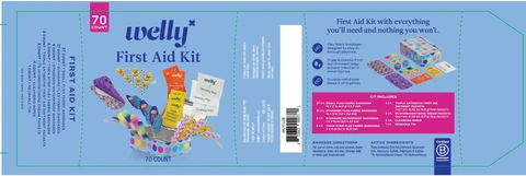Welly Polka First Aid Kit packaging
