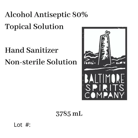Baltimore Spirits Co Hand Sanitizer 포장