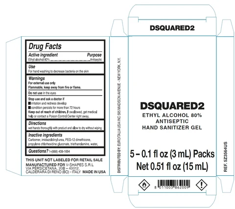Antiseptic Hand sanitizer DSQUARED2 포장