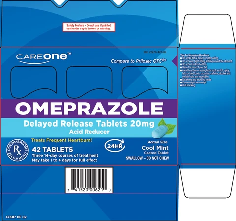 careone omeprazole 포장