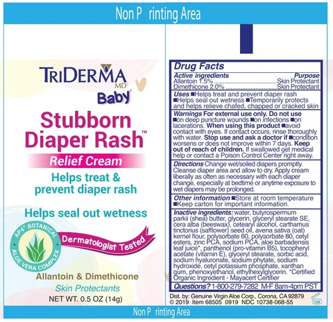 TriDerma Stubborn Diaper Rash Relief packaging