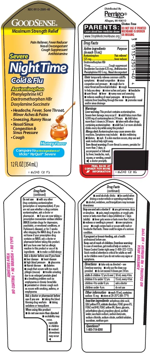 good sense night time cold and flu packaging