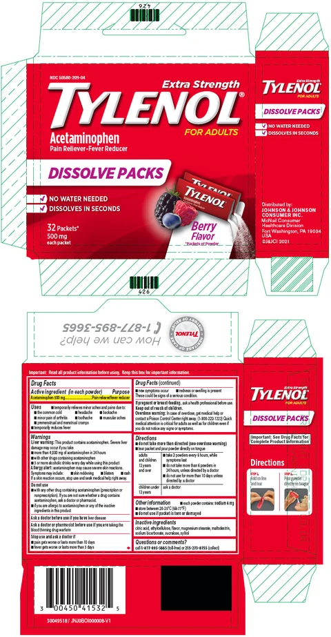 TYLENOL Extra Strength 포장