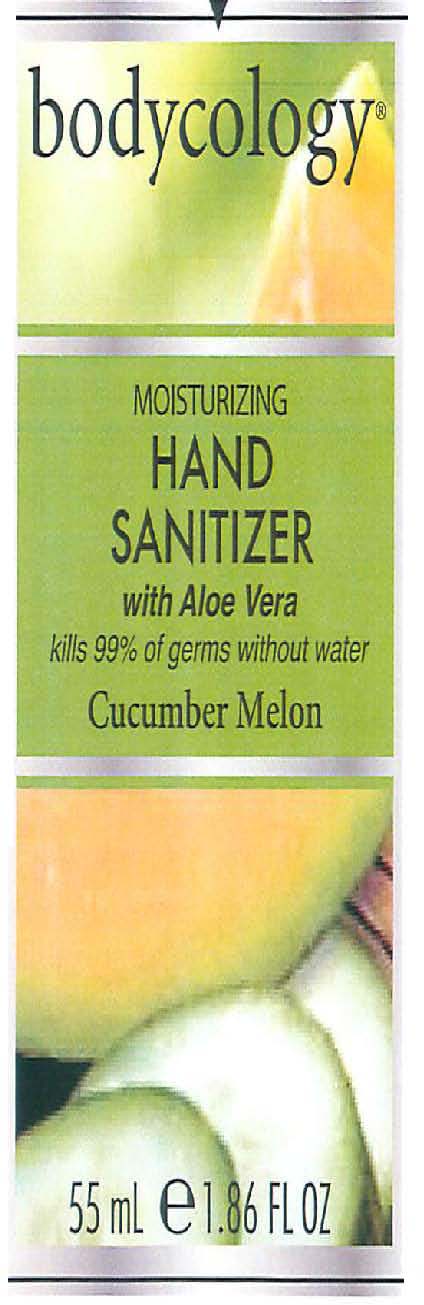 BodycologyMoisturizing Hand Sanitizer Cucumber Melon 포장