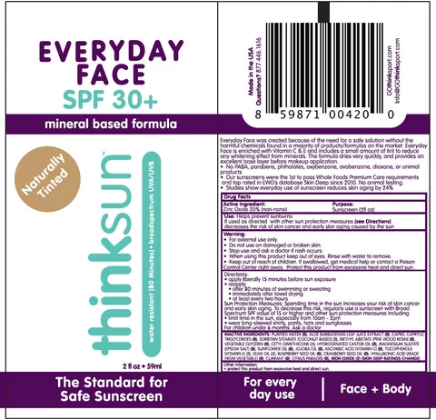 Thinksport Thinksun Sunscreen SPF 30 packaging