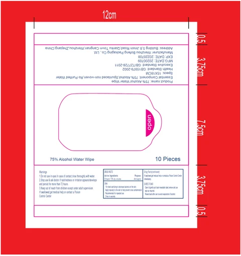 Alcohol wipes packaging