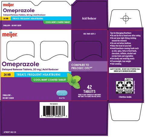 24 hr omeprazole 포장