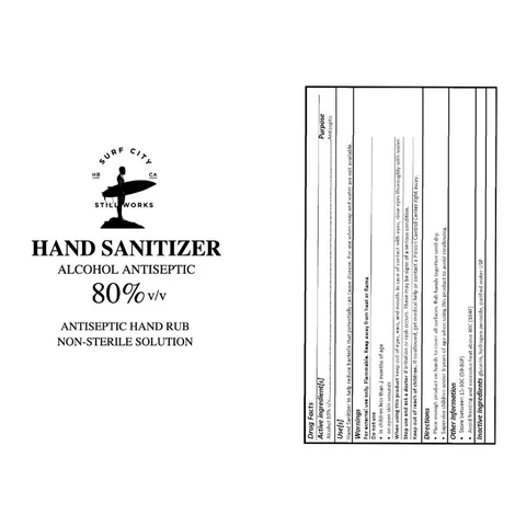 Surf City Still Works Hand Sanitizer 포장