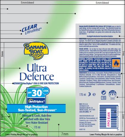 Banana Boat Ultra Defence SPF 30 for UK 포장