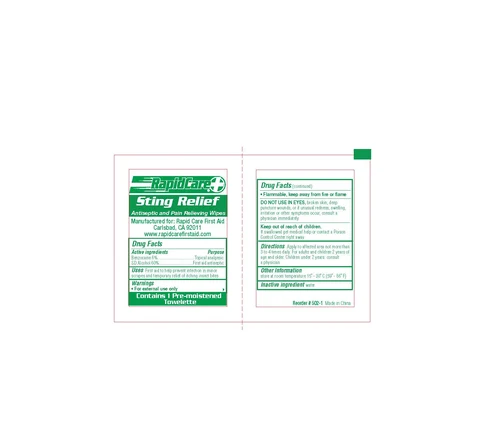 Sting Relief packaging
