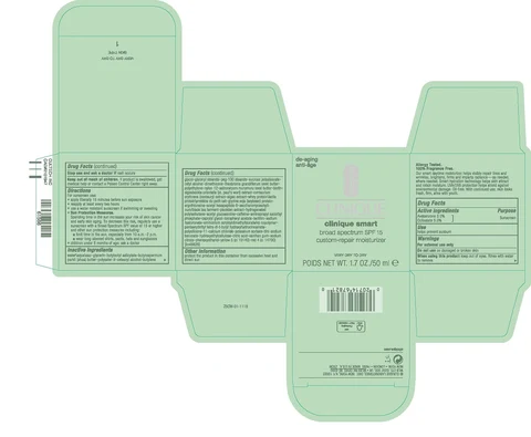 CLINIQUE SMART CUSTOM REPAIR MOISTURIZER BROAD SPECTRUM SPF 15 - VERY DRY/DRY packaging
