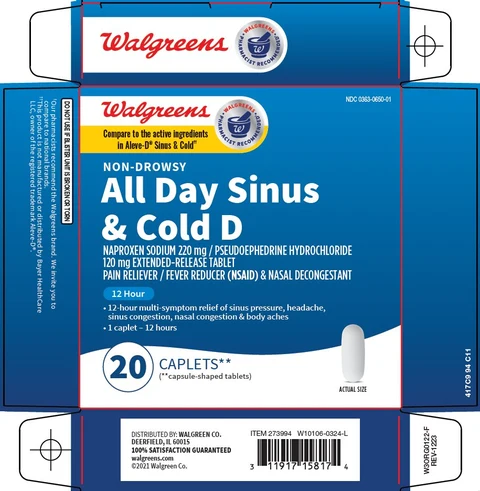 All Day Sinus and Cold D 포장