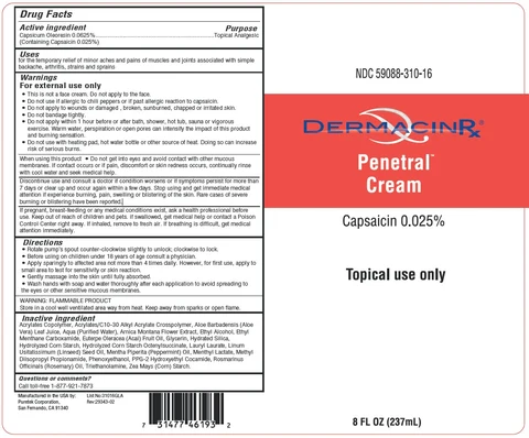 DermacinRx Penetral Cream 포장