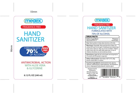 Hand Sanitizer packaging