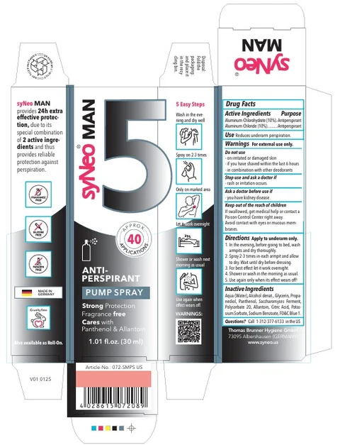 SyNeo ANTI PERSPIRANT 포장