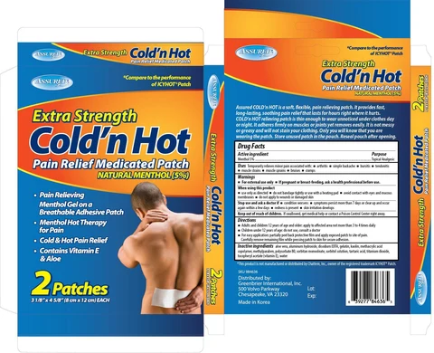 Assured Extra Strength Cold n hot 포장