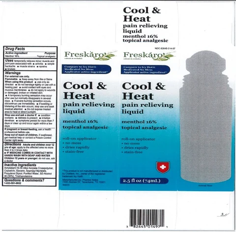 Hot/Cold Menthol 16% Roll-On 포장