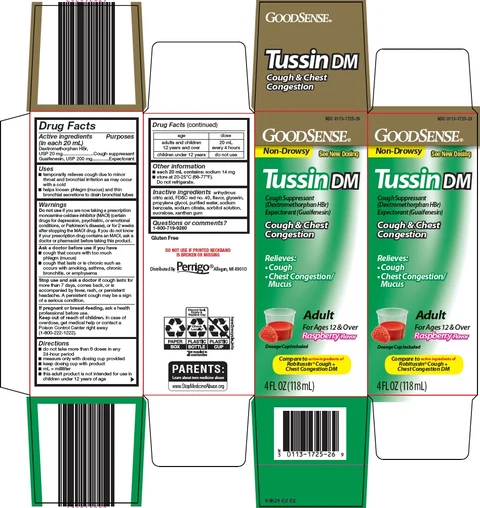 good sense tussin dm packaging