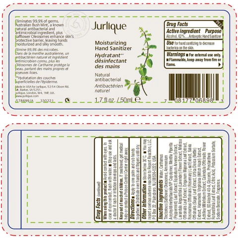 Jurlique Moisturizing Hand Sanitizer Natural Antibacterial packaging
