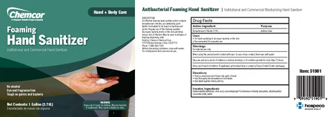 Chemcor Chemical Foaming Hand Sanitizer 포장