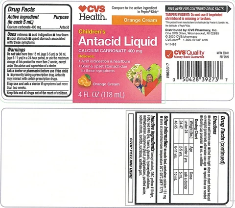 Childrens Antacid packaging