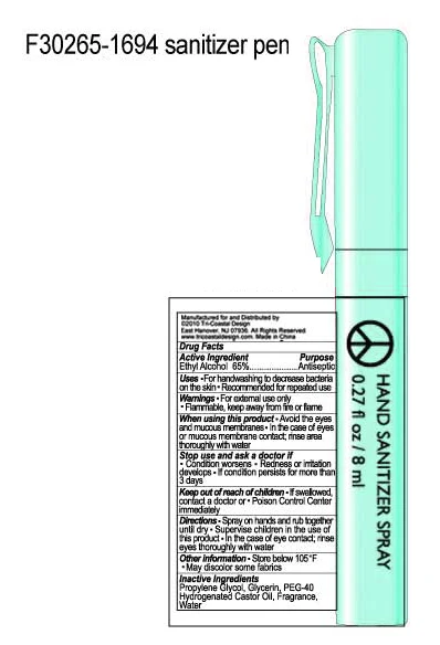 Waterless Anti-Bacterial Hand Cleanser packaging