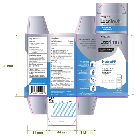 LACRIFRESH HYDRAPF packaging