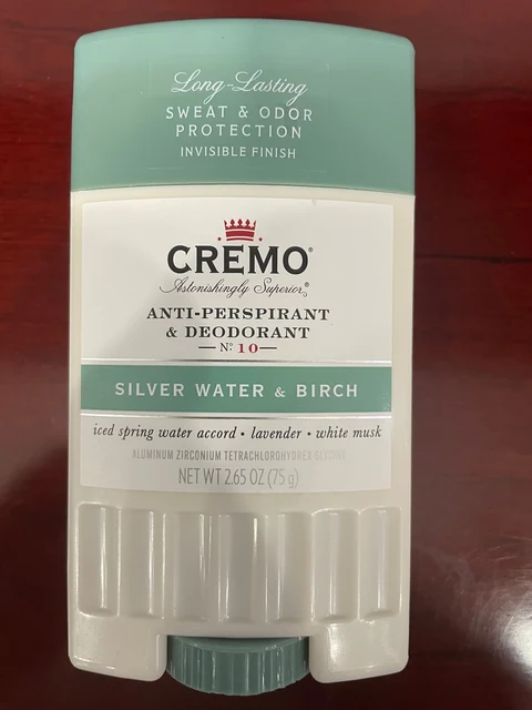 Cremo Antiperspirant Sliver Water 포장