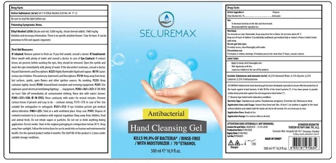SECUREMAXANTIBACTERIAL HAND CLEANSING 포장
